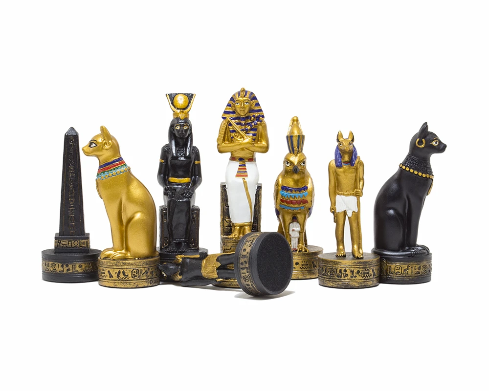 The Ancient Egypt Hand Painted Themed Chess Pieces By Italfama 2 The Ancient Egypt Hand Painted Themed Chess Pieces By Italfama - Image 2