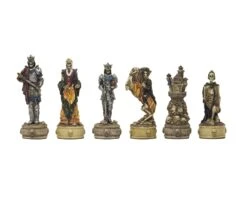 The Zombie Hand Painted Themed Chess Pieces By Italfama