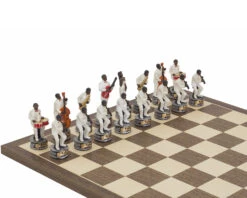 The Jazz Band Vs Rock Stars Hand Painted Themed Chess Pieces By Italfama 14 The Jazz Band Vs Rock Stars Hand Painted Themed Chess Pieces By Italfama -Chess Shop R70649 06