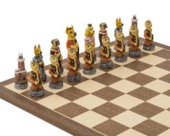 The Cats Vs Dogs Hand Painted Themed Chess Pieces By Italfama 13 The Cats Vs Dogs Hand Painted Themed Chess Pieces By Italfama -Chess Shop R70701 05