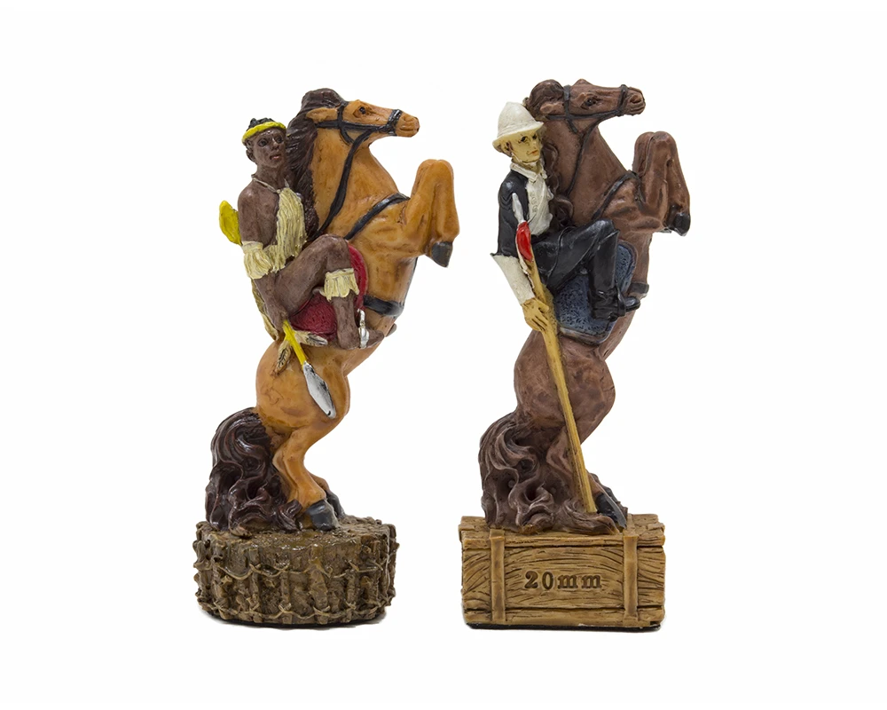 The British Vs Zulus Hand Painted Themed Chess Pieces By Italfama 7 The British Vs Zulus Hand Painted Themed Chess Pieces By Italfama - Image 7