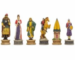 The Hungarians Vs Turkish Hand Painted Themed Chess Pieces By Italfama