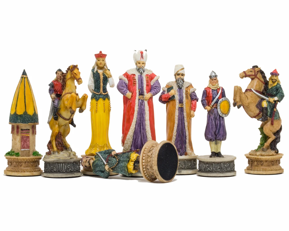 The Hungarians Vs Turkish Hand Painted Themed Chess Pieces By Italfama 2 The Hungarians Vs Turkish Hand Painted Themed Chess Pieces By Italfama - Image 2
