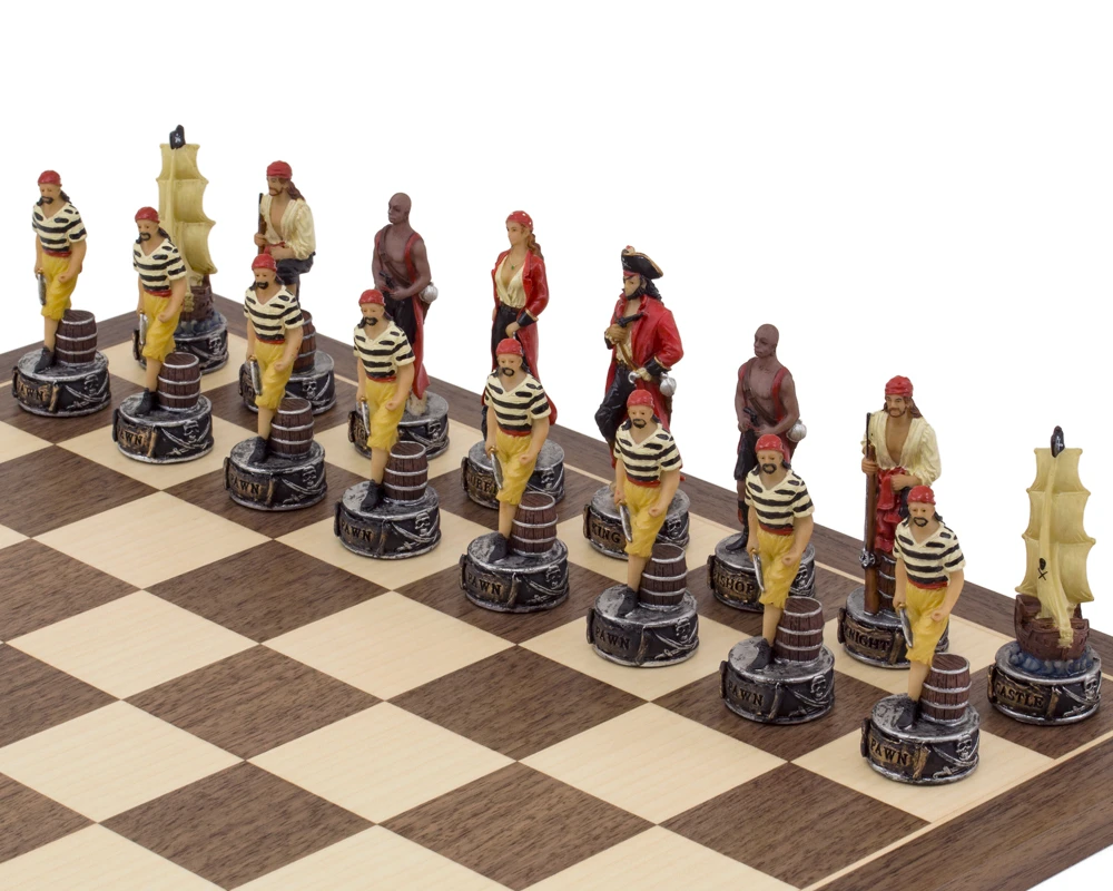 The Pirates Vs Navy Hand Painted Themed Chess Pieces By Italfama 5 The Pirates Vs Navy Hand Painted Themed Chess Pieces By Italfama - Image 5