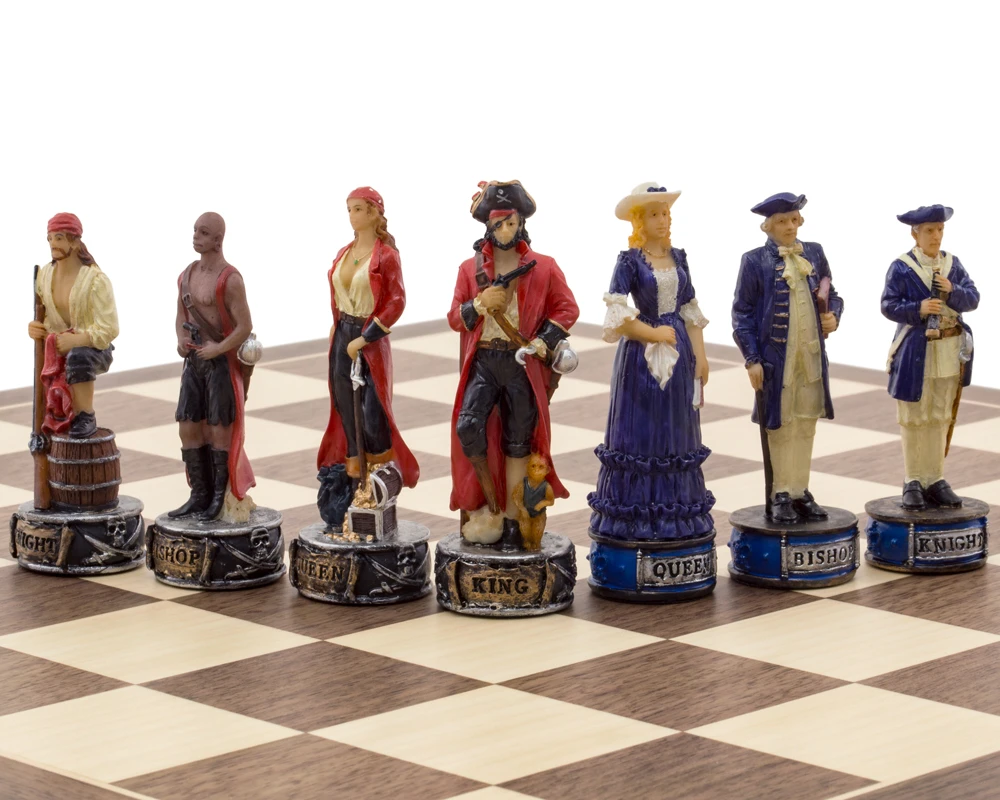 The Pirates Vs Navy Hand Painted Themed Chess Pieces By Italfama 7 The Pirates Vs Navy Hand Painted Themed Chess Pieces By Italfama - Image 7
