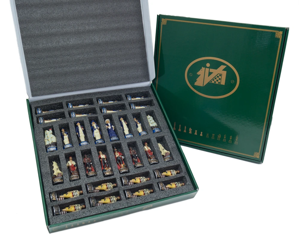 The Pirates Vs Navy Hand Painted Themed Chess Pieces By Italfama 8 The Pirates Vs Navy Hand Painted Themed Chess Pieces By Italfama - Image 8