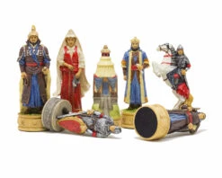 The Russians Vs Mongolians Hand Painted Themed Chess Pieces By Italfama -Chess Shop R71402 02