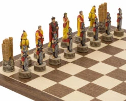 The Battle Of Troy Hand Painted Themed Chess Pieces By Italfama 13 The Battle Of Troy Hand Painted Themed Chess Pieces By Italfama -Chess Shop R72048 05