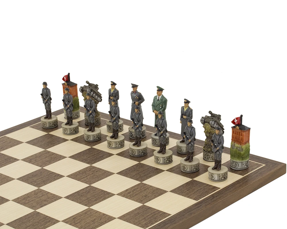The Hitler Vs Roosvelt, Second World War Hand Painted Themed Chess Pieces By Italfama 5 The Hitler Vs Roosvelt, Second World War Hand Painted Themed Chess Pieces By Italfama - Image 5