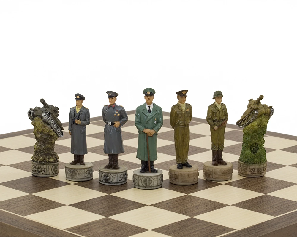 The Hitler Vs Roosvelt, Second World War Hand Painted Themed Chess Pieces By Italfama 7 The Hitler Vs Roosvelt, Second World War Hand Painted Themed Chess Pieces By Italfama - Image 7