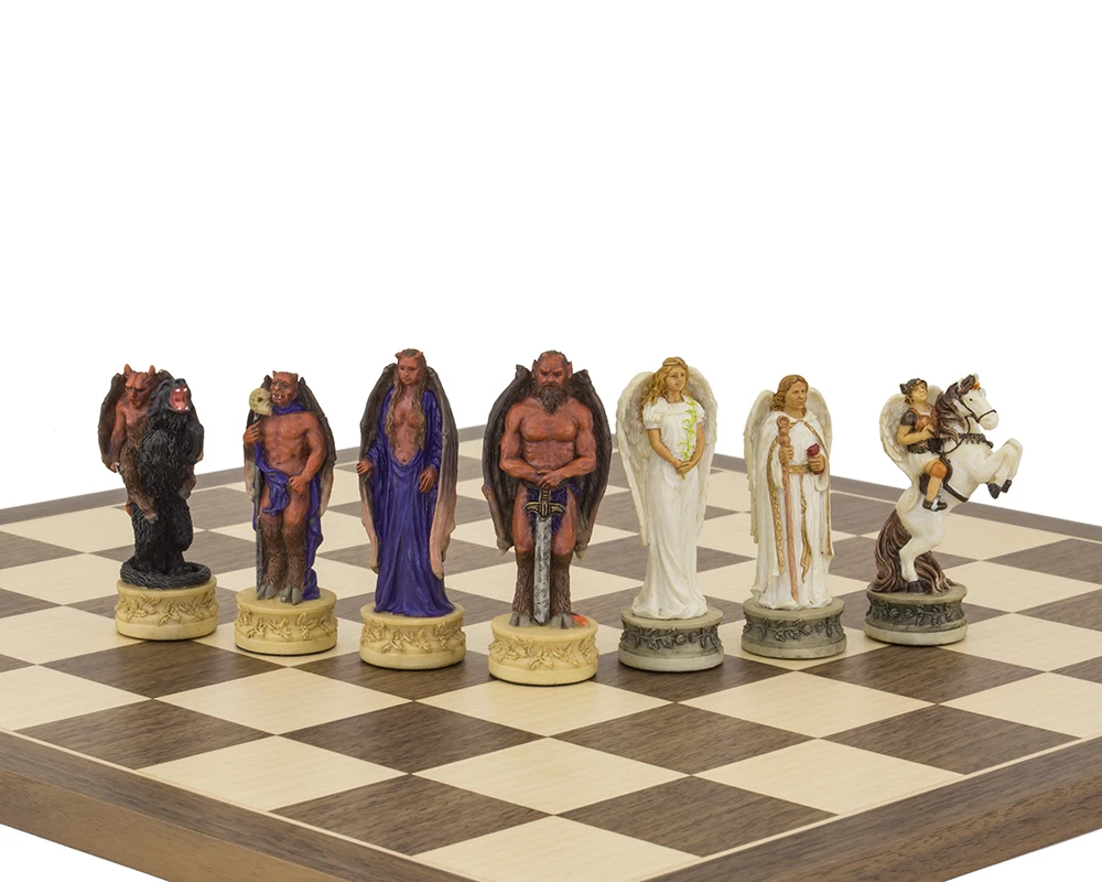 The Angels Vs Devils Hand Painted Themed Chess Pieces By Italfama 7 The Angels Vs Devils Hand Painted Themed Chess Pieces By Italfama - Image 7