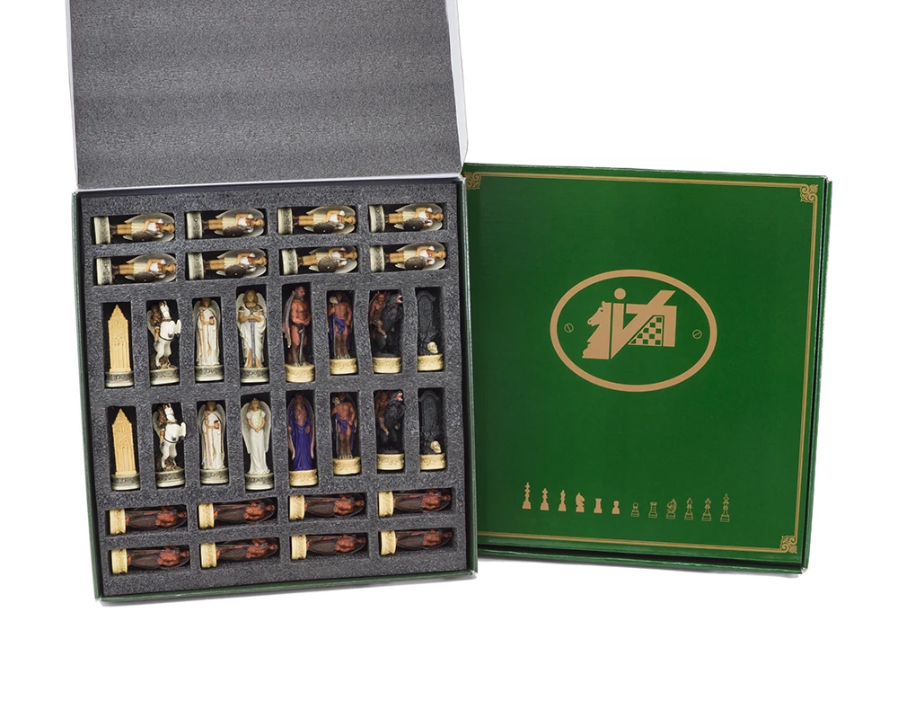 The Angels Vs Devils Hand Painted Themed Chess Pieces By Italfama 8 The Angels Vs Devils Hand Painted Themed Chess Pieces By Italfama - Image 8