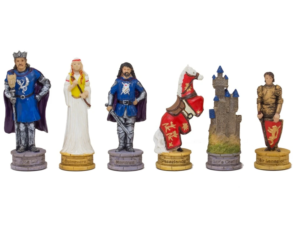 The King Arthur Hand Painted Themed Chess Pieces By Italfama 1 The King Arthur Hand Painted Themed Chess Pieces By Italfama
