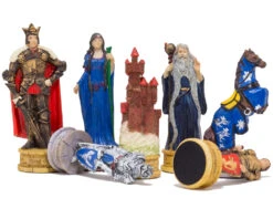 The King Arthur Hand Painted Themed Chess Pieces By Italfama 10 The King Arthur Hand Painted Themed Chess Pieces By Italfama -Chess Shop R75139 02