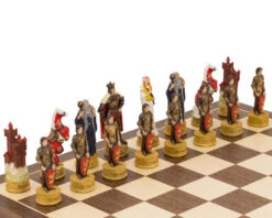 The King Arthur Hand Painted Themed Chess Pieces By Italfama 13 The King Arthur Hand Painted Themed Chess Pieces By Italfama -Chess Shop R75139 05
