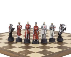 The Crusader Hand Painted Themed Chess Pieces By Italfama 14 The Crusader Hand Painted Themed Chess Pieces By Italfama -Chess Shop R75641 06