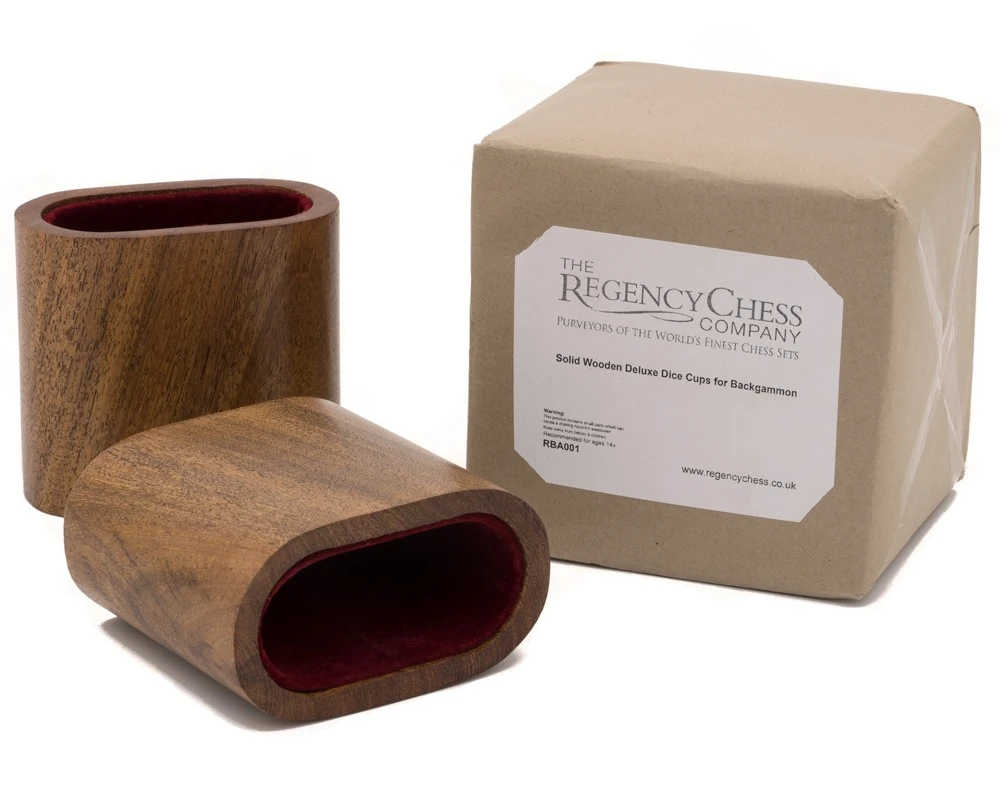 Solid Wooden Deluxe Dice Cups For Backgammon 1 Solid Wooden Deluxe Dice Cups For Backgammon