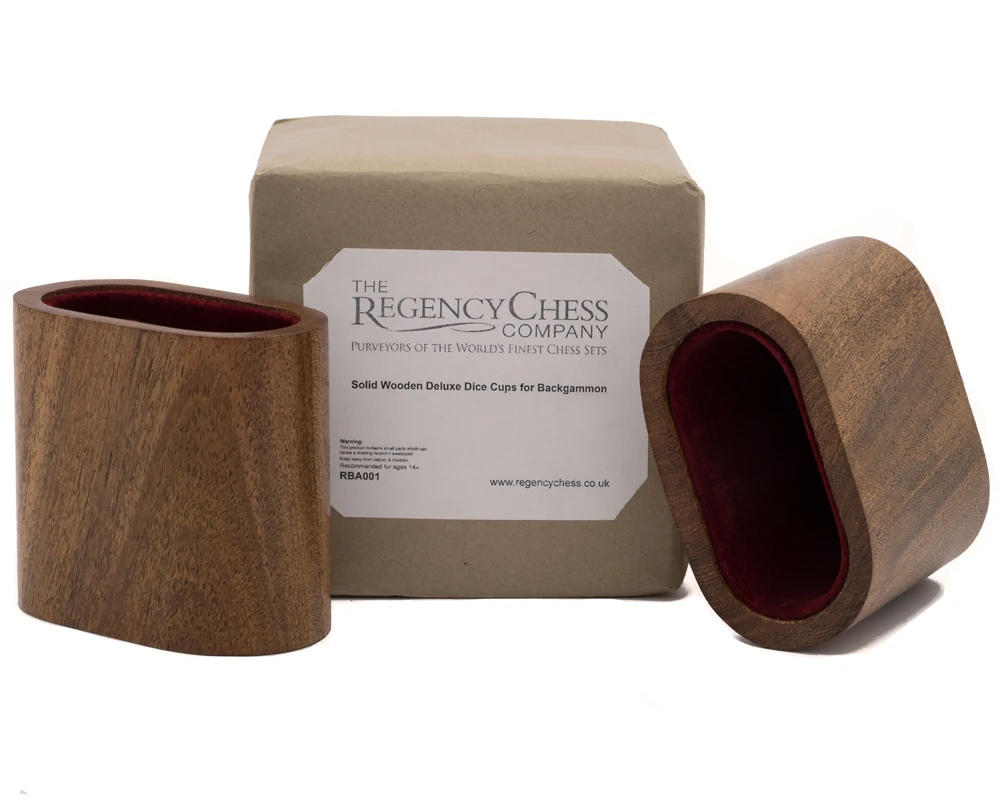 Solid Wooden Deluxe Dice Cups For Backgammon 3 Solid Wooden Deluxe Dice Cups For Backgammon - Image 3