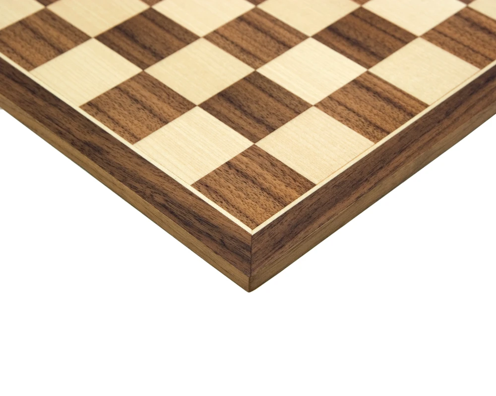 12.5 Inch Walnut And Maple Chess Board 1 12.5 Inch Walnut And Maple Chess Board