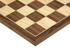 17.75 Inch Walnut And Maple Chess Board
