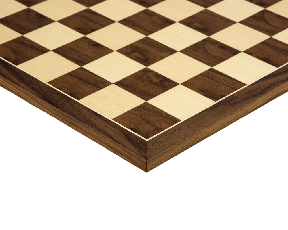 19.7 Inch Walnut And Maple Chess Board 1 19.7 Inch Walnut And Maple Chess Board