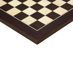 13.75 Inch Wenge And Maple Deluxe Chess Board