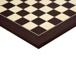 15.75 Inch Wenge And Maple Deluxe Chess Board