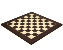 15.75 Inch Wenge And Maple Deluxe Chess Board -Chess Shop RCB048 02