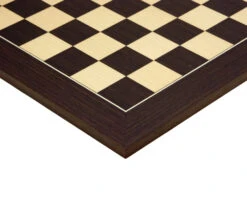 17.75 Inch Wenge And Maple Deluxe Chess Board