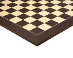21.7 Inch Wenge And Maple Deluxe Chess Board