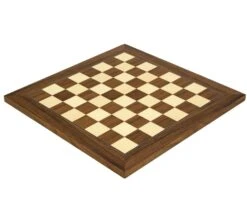 13.75 Inch Walnut And Maple Deluxe Chess Board -Chess Shop RCB053 02