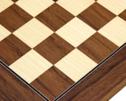 13.75 Inch Walnut And Maple Deluxe Chess Board -Chess Shop RCB053 03