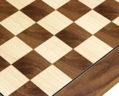 17.75 Inch Walnut And Maple Deluxe Chess Board -Chess Shop RCB055 03