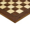 19.7 Inch Walnut And Maple Deluxe Chess Board