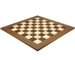 23.6 Inch Walnut And Maple Deluxe Chess Board -Chess Shop RCB058 02
