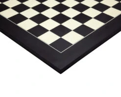 17.75 Inch Black And Maple Deluxe Chess Board