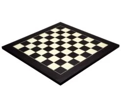 21.7 Inch Matt Black And Maple Deluxe Chess Board -Chess Shop RCB075 02