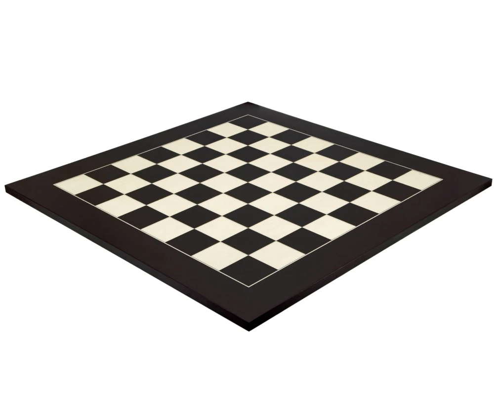 23.6 Inch Matt Black And Maple Deluxe Chess Board 3 23.6 Inch Matt Black And Maple Deluxe Chess Board - Image 3