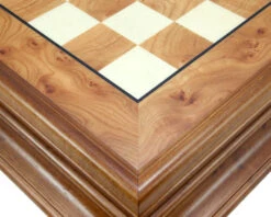 23.6 Inch Briarwood And Elm Chess Cabinet With Drawer