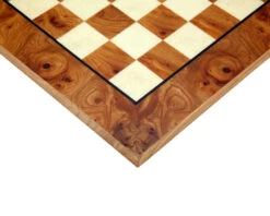 16.75 Inch Briarwood And Elmwood Luxury Chess Board