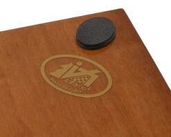 17 Inch Dark Walnut And Elmwood Luxury Chess Board -Chess Shop RCB081D 03