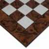 23.6 Inch Dark Walnut Burl Luxury Italian Chess Board