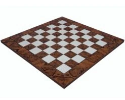 23.6 Inch Dark Walnut Burl Luxury Italian Chess Board -Chess Shop RCB089D 04