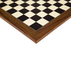 21.7 Inch Black Anegre And Palisander Deluxe Chess Board
