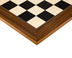 23.6 Inch Black Anegre And Palisander Deluxe Chess Board