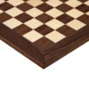 17.75 Inch Montgoy Palisander And Maple Deluxe Chess Board