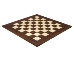 21.7 Inch Montgoy Palisander And Maple Deluxe Chess Board -Chess Shop RCB110 02