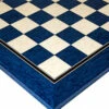 19.7 Inch Lacquered Blue Erable And Maple Deluxe Chess Board