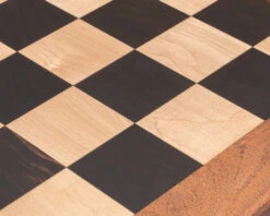 23 Inch Solid Acacia, Ebony And Maple Luxury Chess Board -Chess Shop RCB133 02