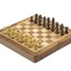Deluxe Hardwood Folding Travel 7.5 Inch Chess Set - Magnetic